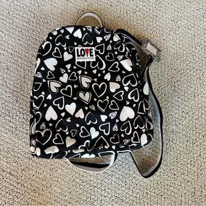 Brighton Love Black and White Heart Backpack